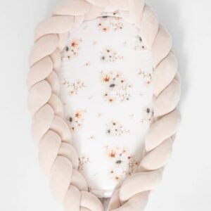 Flettet Babynest 2i1 - Nude