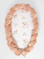 Flettet Babynest 2i1 - Peach