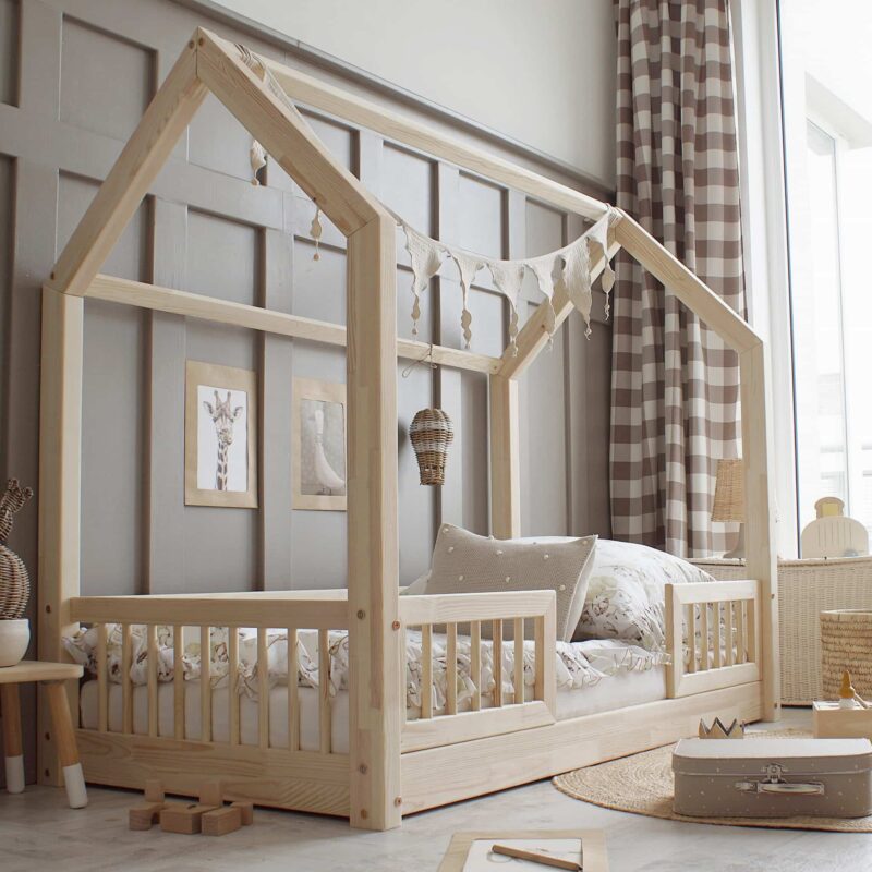 Pioli Duo Kinderbett 160x80 - Naturholz (Schnelle Lieferung) | Luletto | Beba.dk | 1
