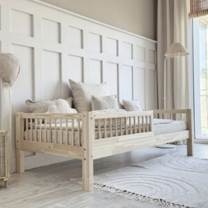 Basic Enkeltseng 190x90 - Naturlig Træ (Hurtig Levering)