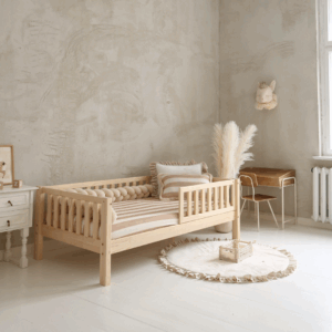 Basic Love Enkeltseng 190x90cm - Naturlig Træ (Hurtig Levering)