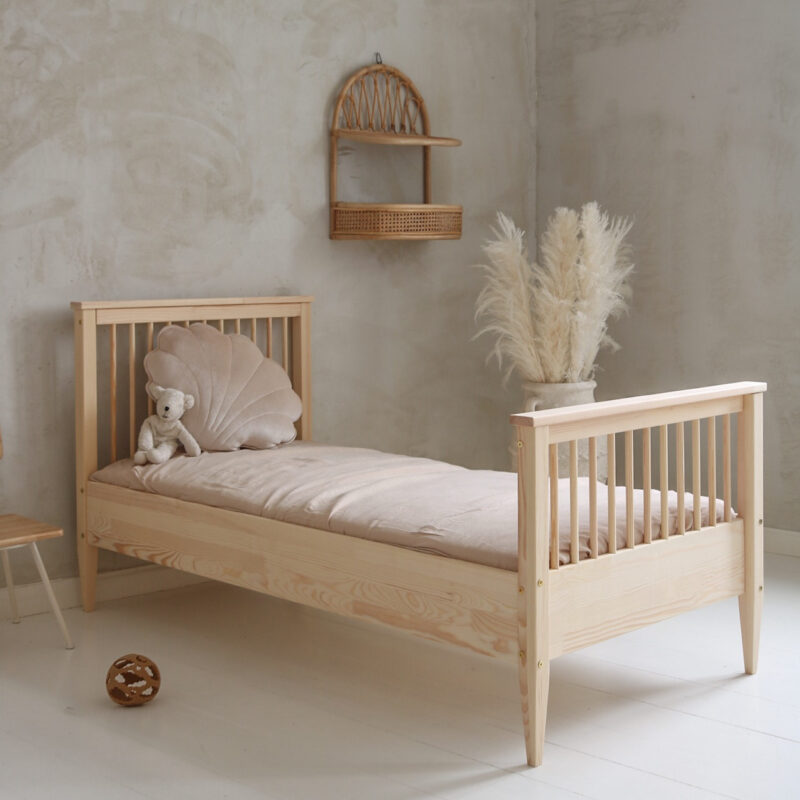 Boho Enkeltseng 190x90cm - Naturlig Træ (Hurtig Levering) | Luletto | Beba.dk | 1